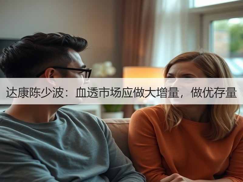 达康陈少波：血透市场应做大增量，做优存量