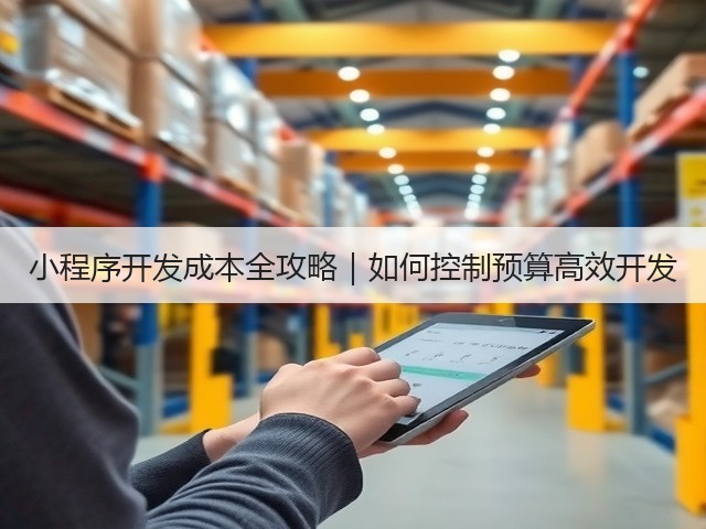 小程序开发成本全攻略|如何控制预算高效开发(图3) 小程序开发成本全攻略|如何控制预算高效开发(图3)