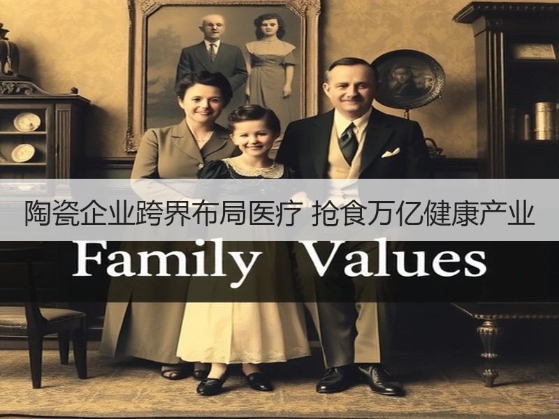 陶瓷企业跨界布局医疗 抢食万亿健康产业
