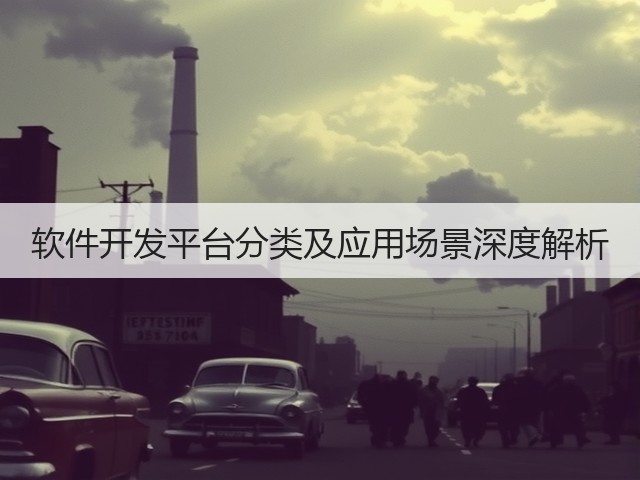 软件开发平台分类及应用场景深度解析(图1) 软件开发平台分类及应用场景深度解析(图1)