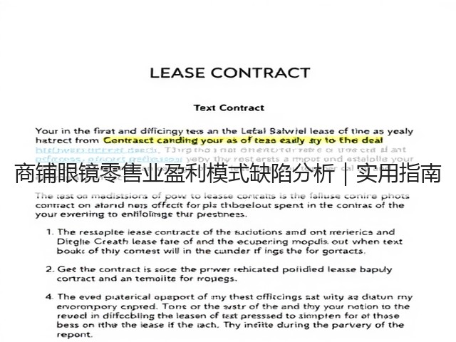商铺眼镜零售业盈利模式缺陷分析|实用指南(图1) 商铺眼镜零售业盈利模式缺陷分析|实用指南(图1)