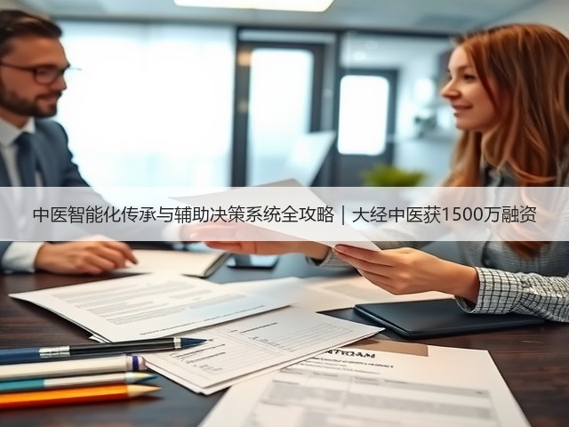 中医智能化传承与辅助决策系统全攻略｜大经中医获1500万融资(图2)