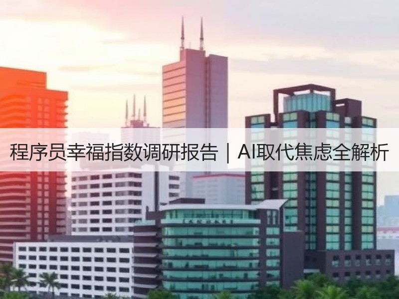 程序员幸福指数调研报告｜AI取代焦虑全解析