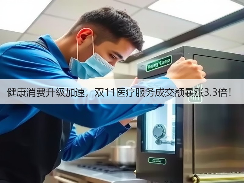 健康消费升级加速，双11医疗服务成交额暴涨3.3倍！