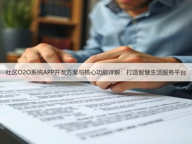 社区O2O系统APP开发方案与核心功能详解：打造智慧生活服务平台(图1)