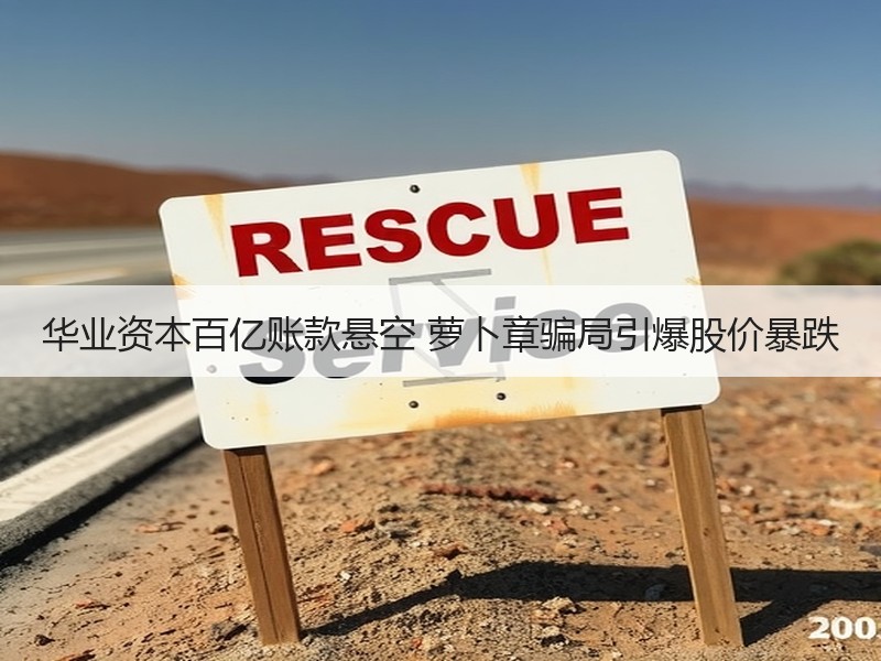 华业资本百亿账款悬空 萝卜章骗局引爆股价暴跌