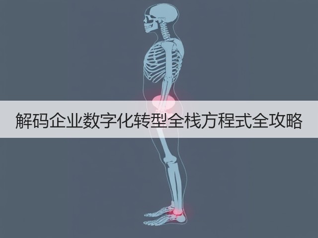 解码企业数字化转型全栈方程式全攻略(图3) 解码企业数字化转型全栈方程式全攻略(图3)