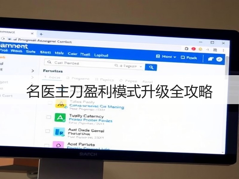 名医主刀盈利模式升级全攻略