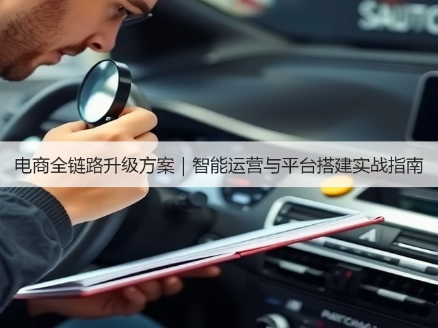电商全链路升级方案|智能运营与平台搭建实战指南(图3) 电商全链路升级方案|智能运营与平台搭建实战指南(图3)