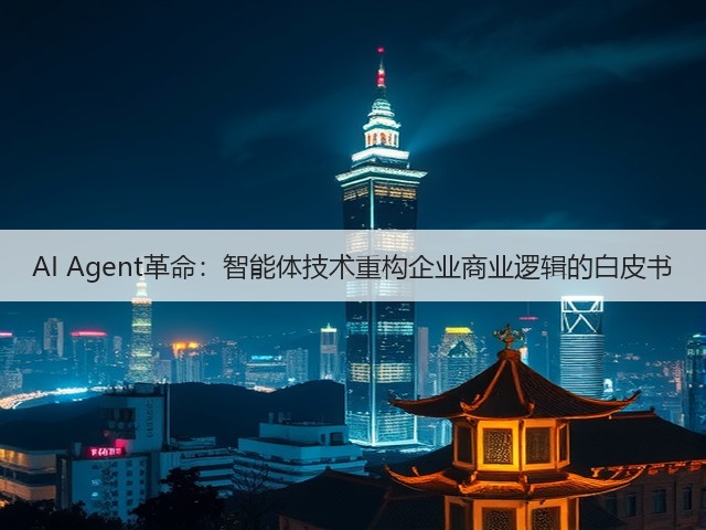 AI Agent革命:智能体技术重构企业商业逻辑的白皮书(图1) AI Agent革命:智能体技术重构企业商业逻辑的白皮书(图1)