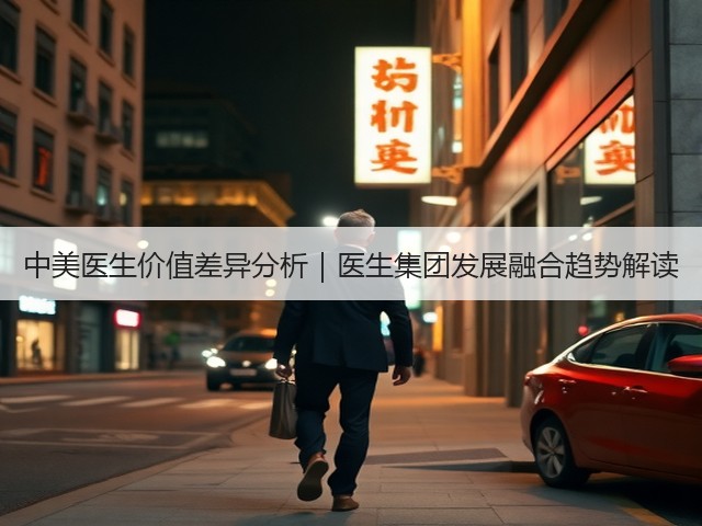 中美医生价值差异分析|医生集团发展融合趋势解读(图1) 中美医生价值差异分析|医生集团发展融合趋势解读(图1)