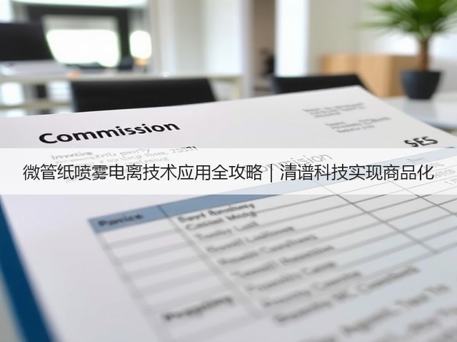 微管纸喷雾电离技术应用全攻略|清谱科技实现商品化(图1) 微管纸喷雾电离技术应用全攻略|清谱科技实现商品化(图1)
