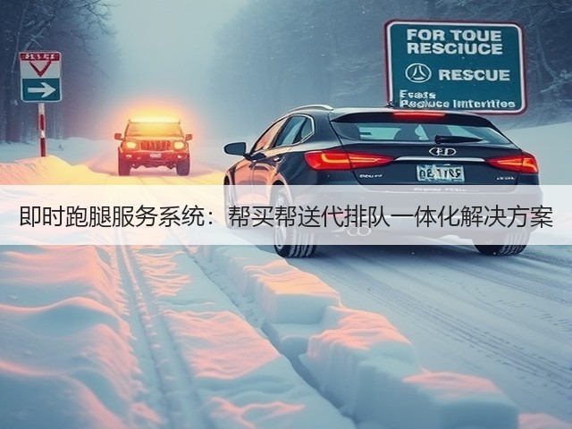 即时跑腿服务系统：帮买帮送代排队一体化解决方案(图1)