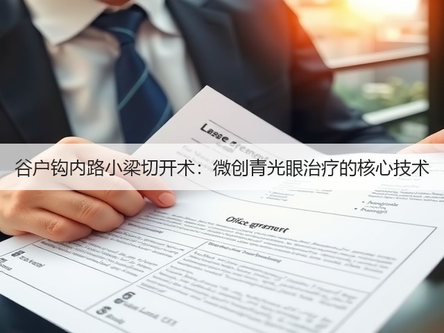 谷户钩内路小梁切开术:微创青光眼治疗的核心技术(图3) 谷户钩内路小梁切开术:微创青光眼治疗的核心技术(图3)