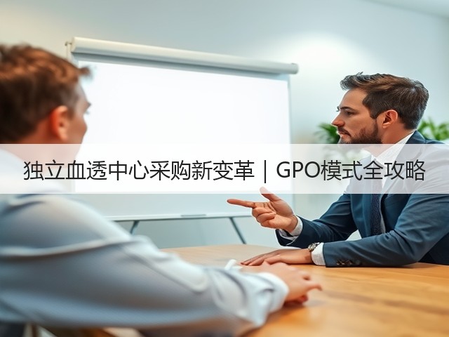 独立血透中心采购新变革|GPO模式全攻略(图3) 独立血透中心采购新变革|GPO模式全攻略(图3)