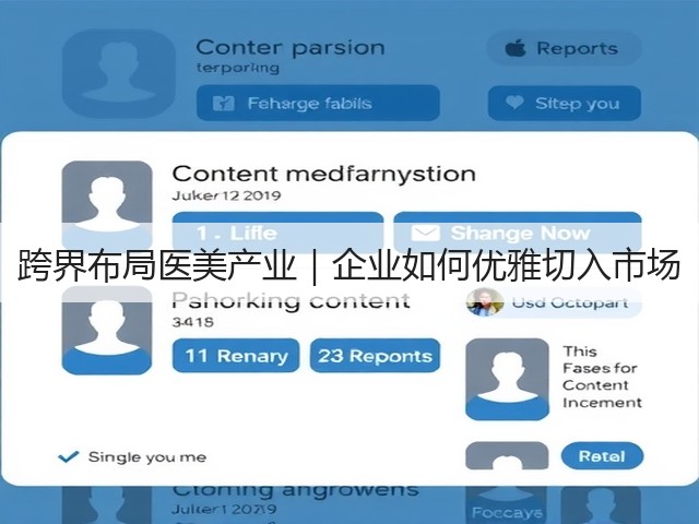 跨界布局医美产业|企业如何优雅切入市场(图2) 跨界布局医美产业|企业如何优雅切入市场(图2)