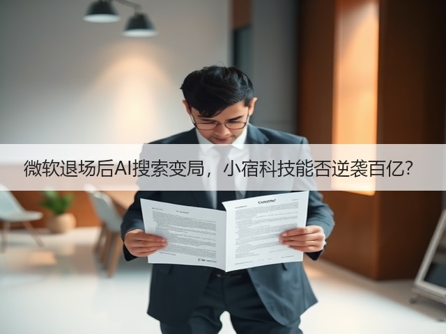 微软退场后AI搜索变局，小宿科技能否逆袭百亿？(图2)