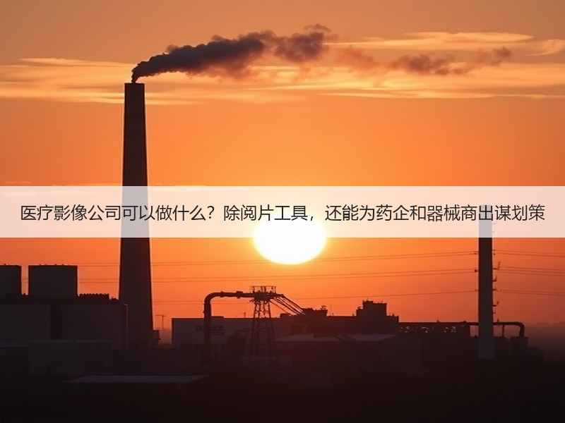 医疗影像公司可以做什么？除阅片工具，还能为药企和器械商出谋划