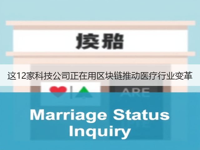 这12家科技公司正在用区块链推动医疗行业变革(图3)