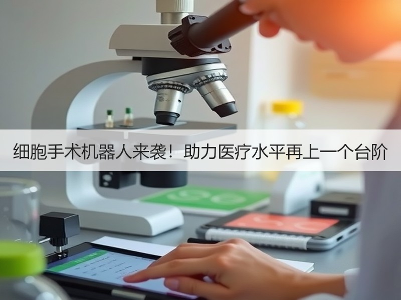 细胞手术机器人来袭！助力医疗水平再上一个台阶