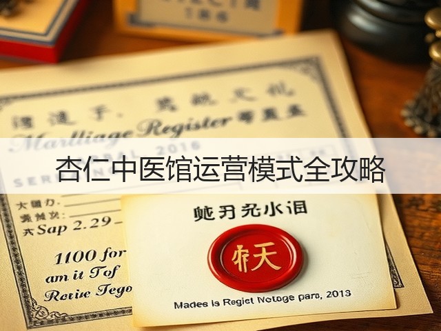 杏仁中医馆运营模式全攻略(图2) 杏仁中医馆运营模式全攻略(图2)