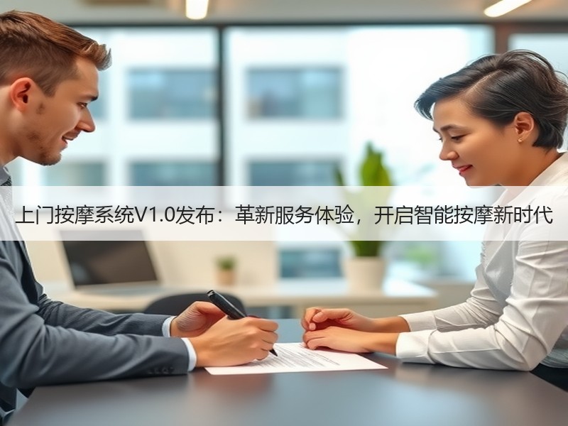 上门按摩系统V1.0发布：革新服务体验，开启智能按摩新时代