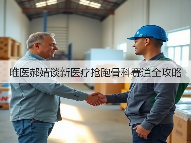 唯医郝婧谈新医疗抢跑骨科赛道全攻略(图2) 唯医郝婧谈新医疗抢跑骨科赛道全攻略(图2)