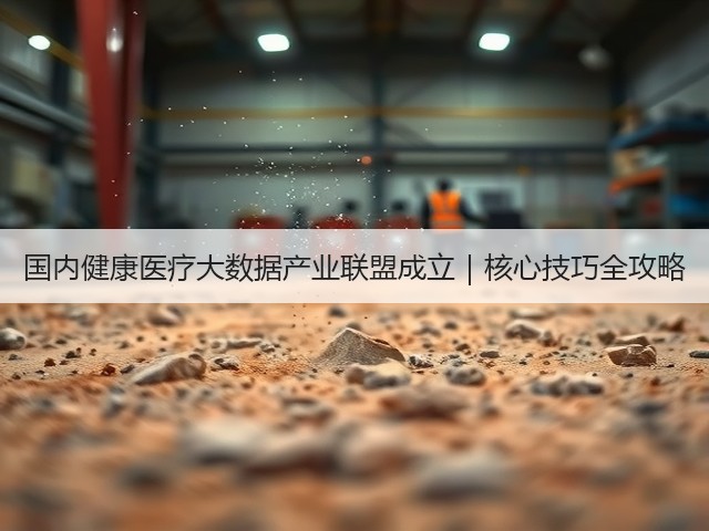 国内健康医疗大数据产业联盟成立|核心技巧全攻略(图2) 国内健康医疗大数据产业联盟成立|核心技巧全攻略(图2)