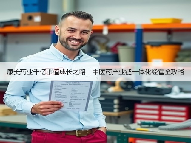 康美药业千亿市值成长之路|中医药产业链一体化经营全攻略(图1) 康美药业千亿市值成长之路|中医药产业链一体化经营全攻略(图1)