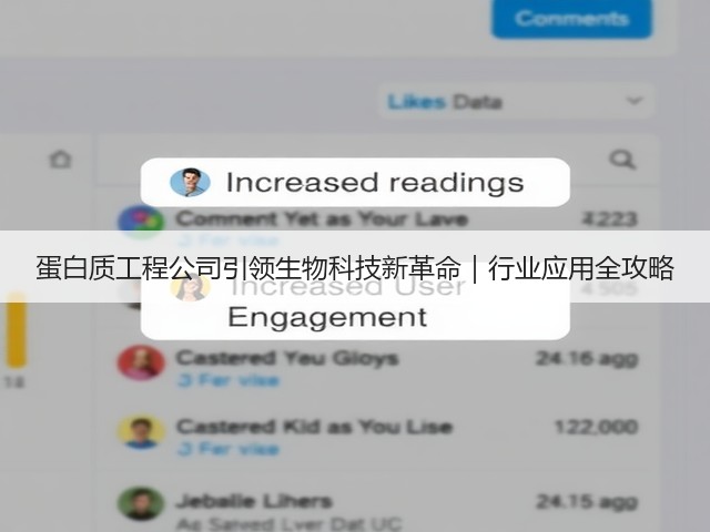蛋白质工程公司引领生物科技新革命|行业应用全攻略(图2) 蛋白质工程公司引领生物科技新革命|行业应用全攻略(图2)