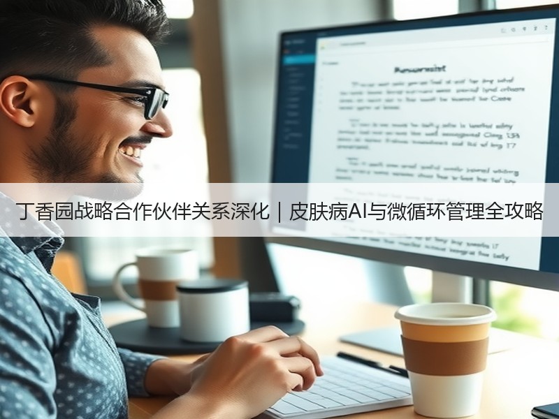 丁香园战略合作伙伴关系深化｜皮肤病AI与微循环管理全攻略
