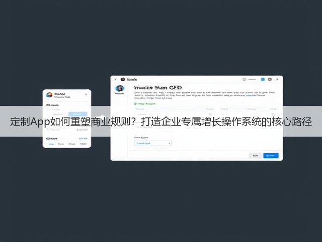 定制App如何重塑商业规则?打造企业专属增长操作系统的核心路径(图3) 定制App如何重塑商业规则?打造企业专属增长操作系统的核心路径(图3)