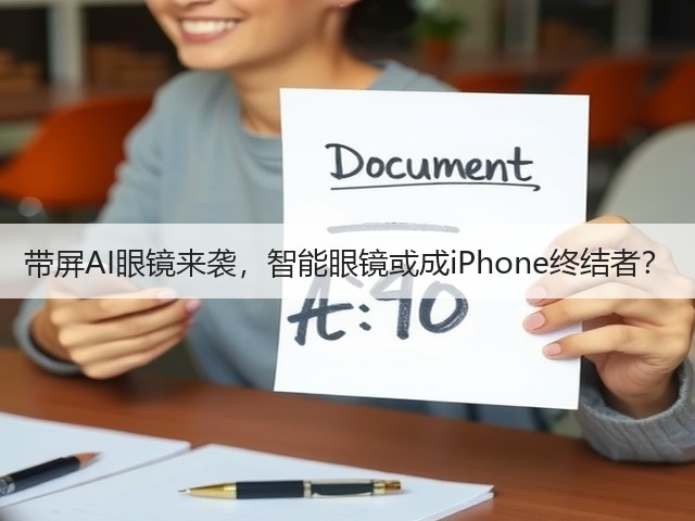带屏AI眼镜来袭,智能眼镜或成iPhone终结者?(图1) 带屏AI眼镜来袭,智能眼镜或成iPhone终结者?(图1)