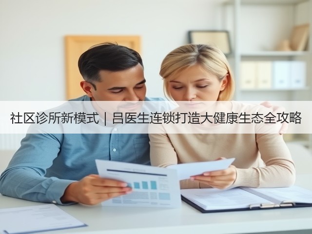 社区诊所新模式|吕医生连锁打造大健康生态全攻略(图3) 社区诊所新模式|吕医生连锁打造大健康生态全攻略(图3)