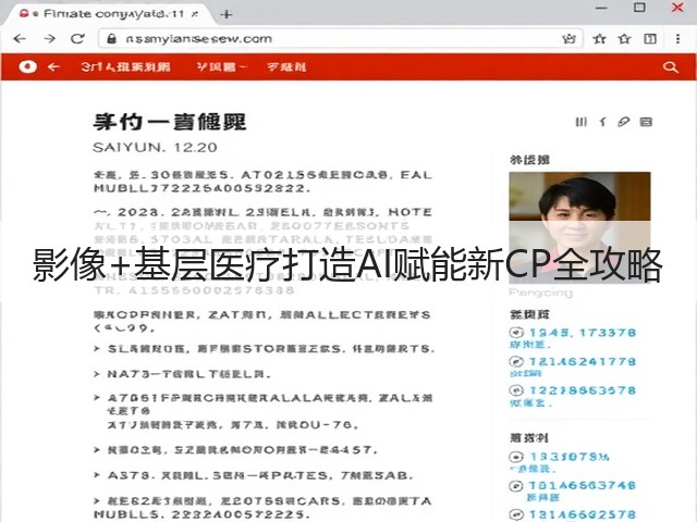 影像+基层医疗打造AI赋能新CP全攻略(图2) 影像+基层医疗打造AI赋能新CP全攻略(图2)