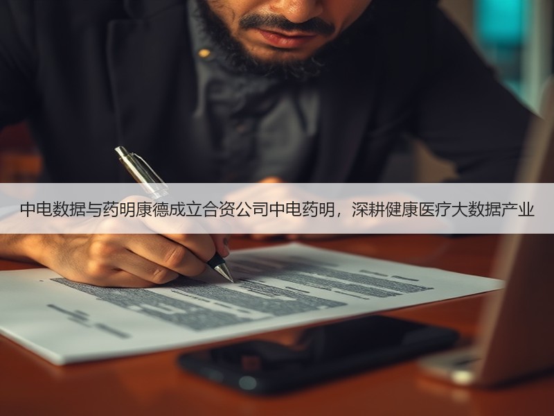 中电数据与药明康德成立合资公司中电药明，深耕健康医疗大数据产