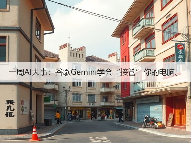 一周AI大事:谷歌Gemini学会“接管”你的电脑、(图2) 一周AI大事:谷歌Gemini学会“接管”你的电脑、(图2)