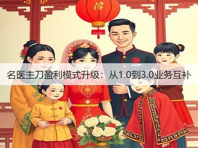 名医主刀盈利模式升级:从1.0到3.0业务互补(图1) 名医主刀盈利模式升级:从1.0到3.0业务互补(图1)