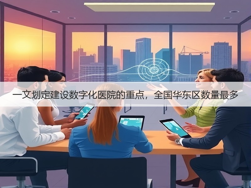 一文划定建设数字化医院的重点，全国华东区数量最多