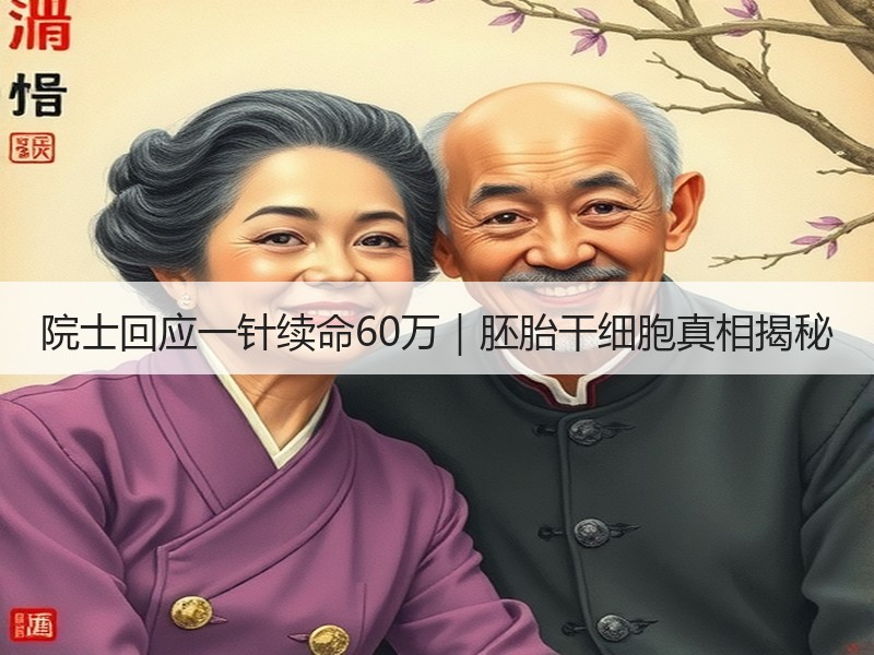 院士回应一针续命60万｜胚胎干细胞真相揭秘