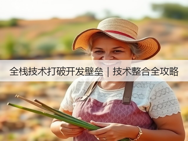 全栈技术打破开发壁垒|技术整合全攻略(图3) 全栈技术打破开发壁垒|技术整合全攻略(图3)