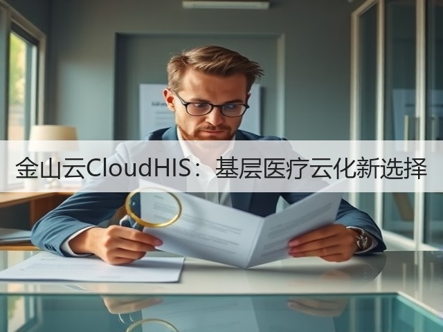 金山云CloudHIS:基层医疗云化新选择(图1) 金山云CloudHIS:基层医疗云化新选择(图1)