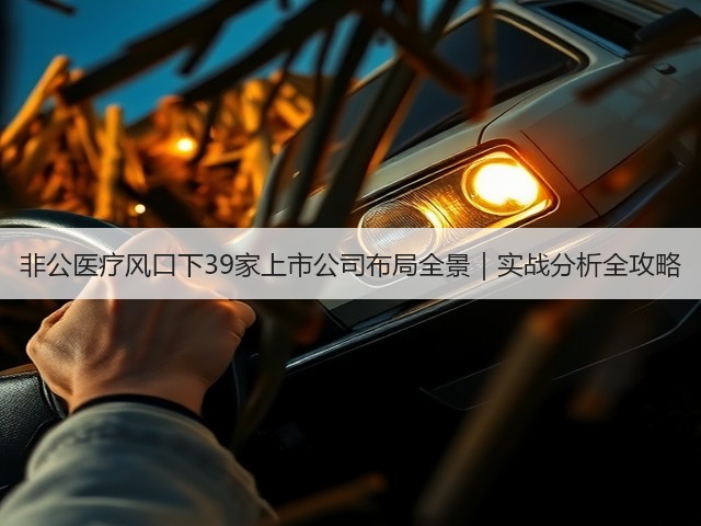 非公医疗风口下39家上市公司布局全景|实战分析全攻略(图1) 非公医疗风口下39家上市公司布局全景|实战分析全攻略(图1)