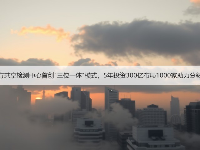 第三方共享检测中心首创三位一体模式,5年投资300亿布局1000家助力分级诊疗(图2) 第三方共享检测中心首创三位一体模式,5年投资300亿布局1000家助力分级诊疗(图2)