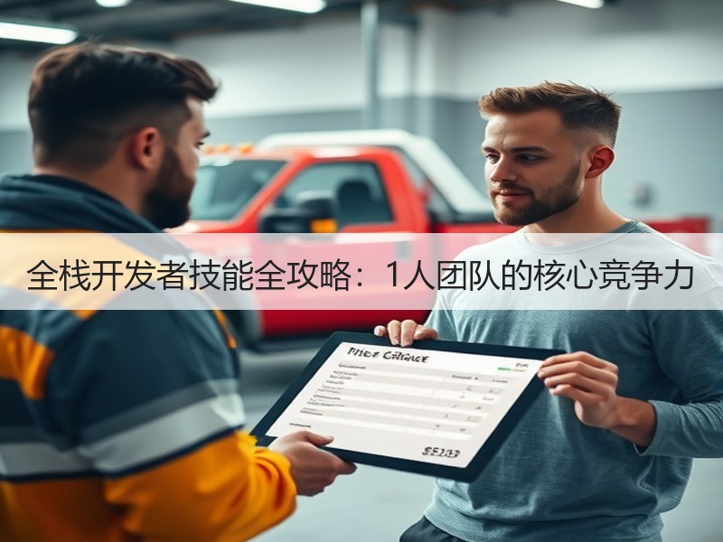 全栈开发者技能全攻略：1人团队的核心竞争力