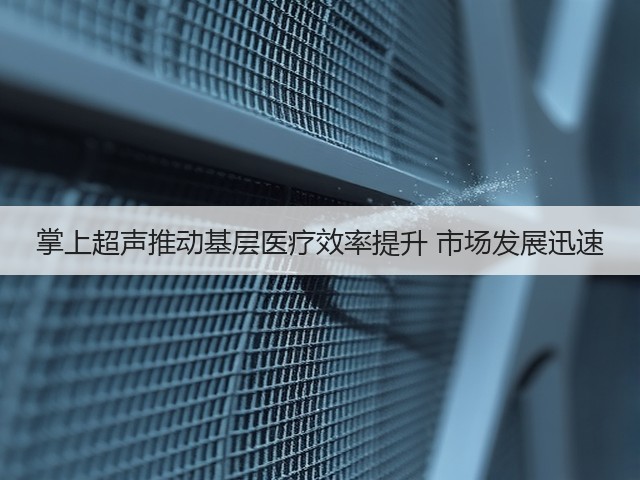 掌上超声推动基层医疗效率提升 市场发展迅速(图2)