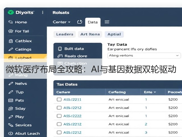微软医疗布局全攻略:AI与基因数据双轮驱动(图3) 微软医疗布局全攻略:AI与基因数据双轮驱动(图3)