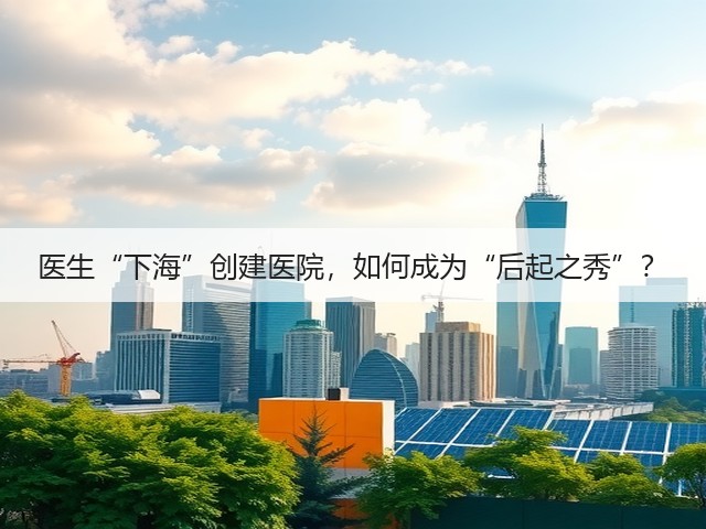 医生“下海”创建医院，如何成为“后起之秀”？(图1)