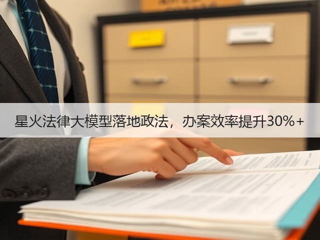 星火法律大模型落地政法，办案效率提升30%+(图1)