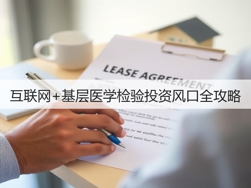 互联网+基层医学检验投资风口全攻略